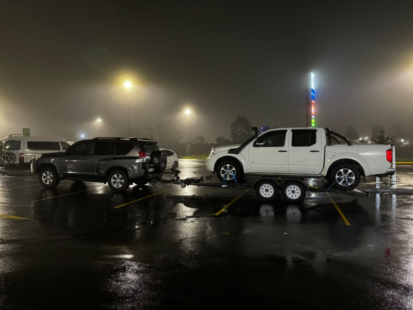 Equipment transport by trailer
